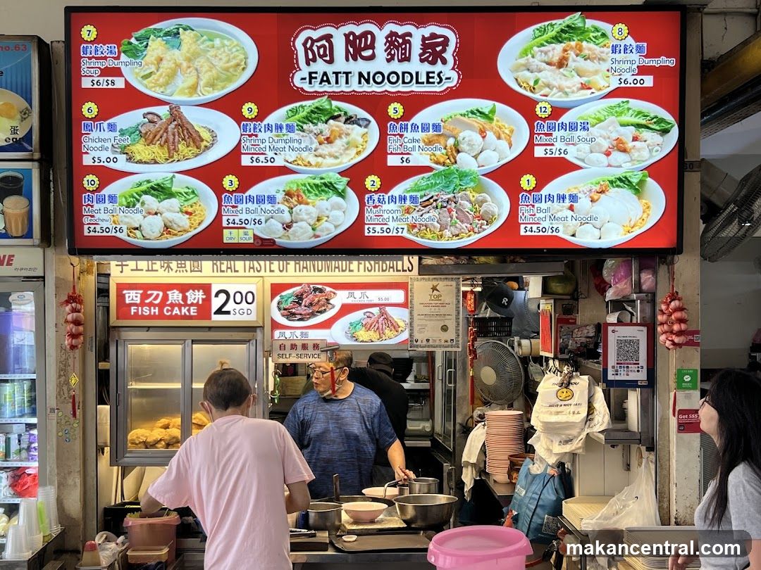 Fatt Noodles Menu