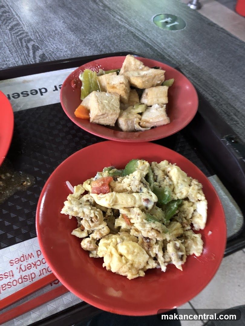 Scrambled Eggs and Tofu Dish