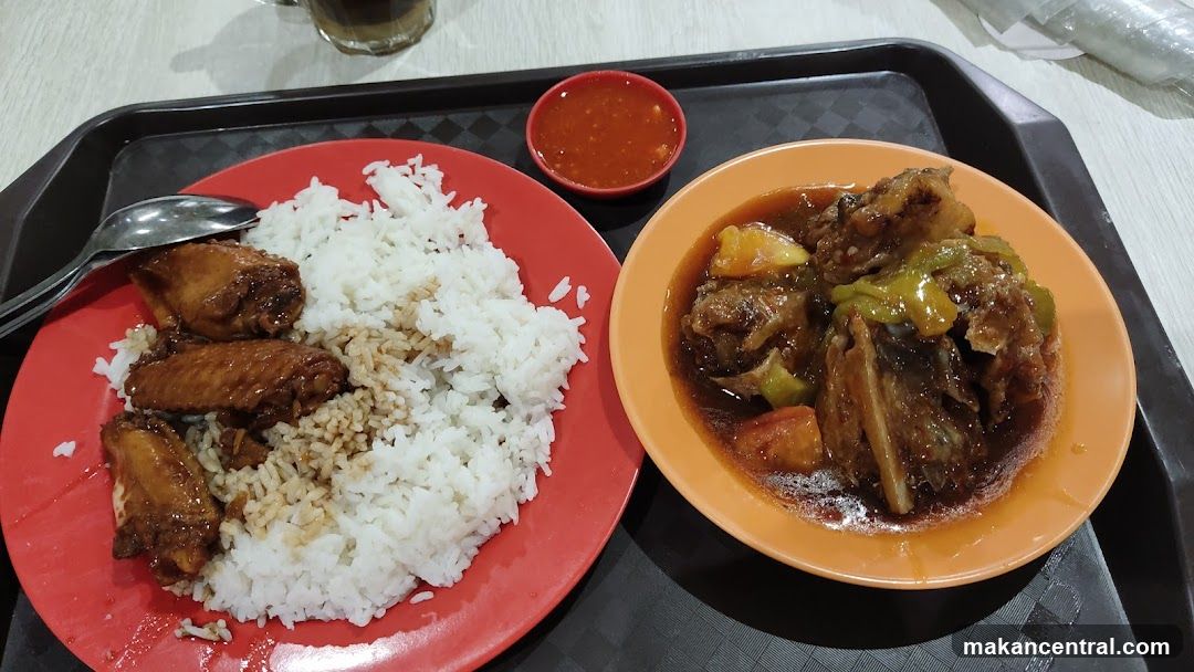 Food on a tray