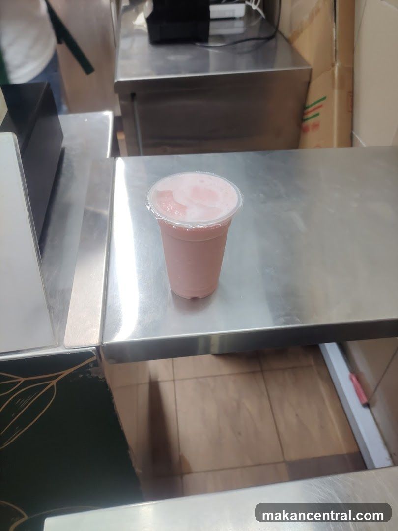 Pink Drink on Counter