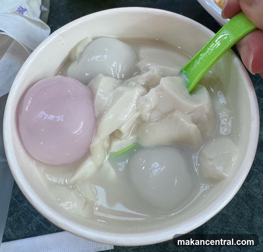 Tofu Pudding with Mochi Balls