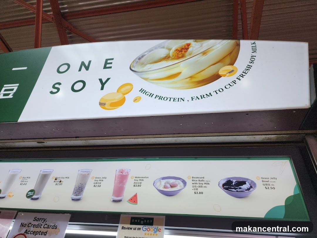 One Soy Menu