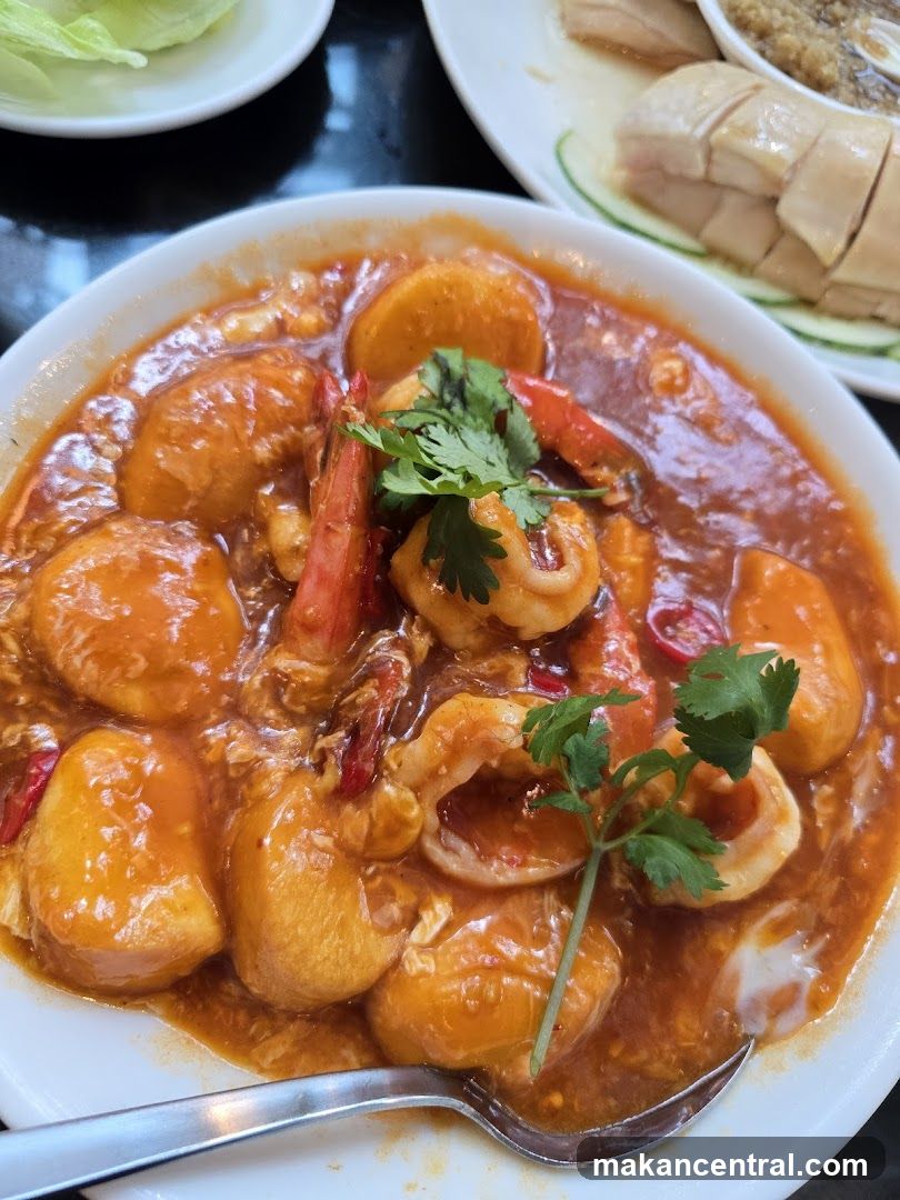 Seafood and Tofu Dish
