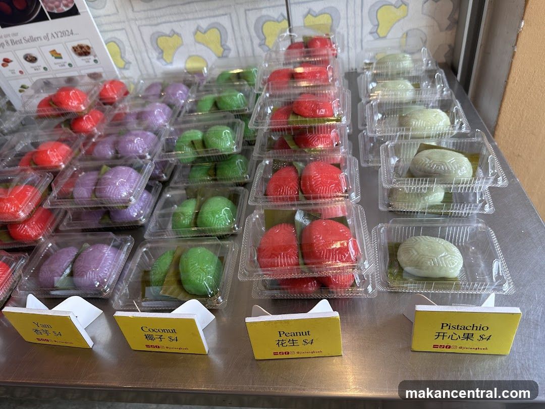 Assortment of colorful pastries