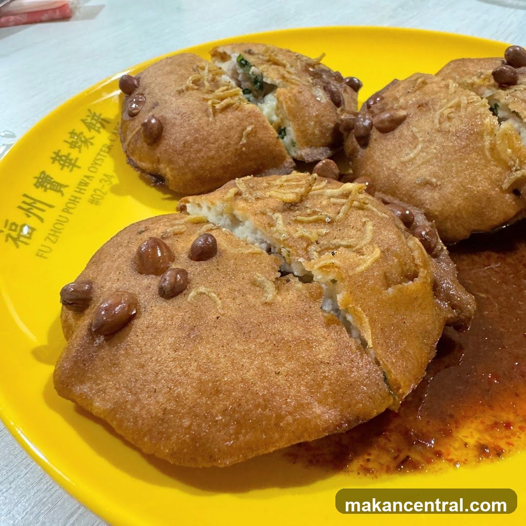 Oyster Cakes with Peanuts and Sauce