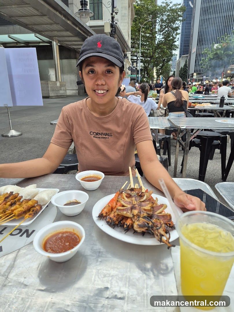 Woman at Outdoor Food Stall