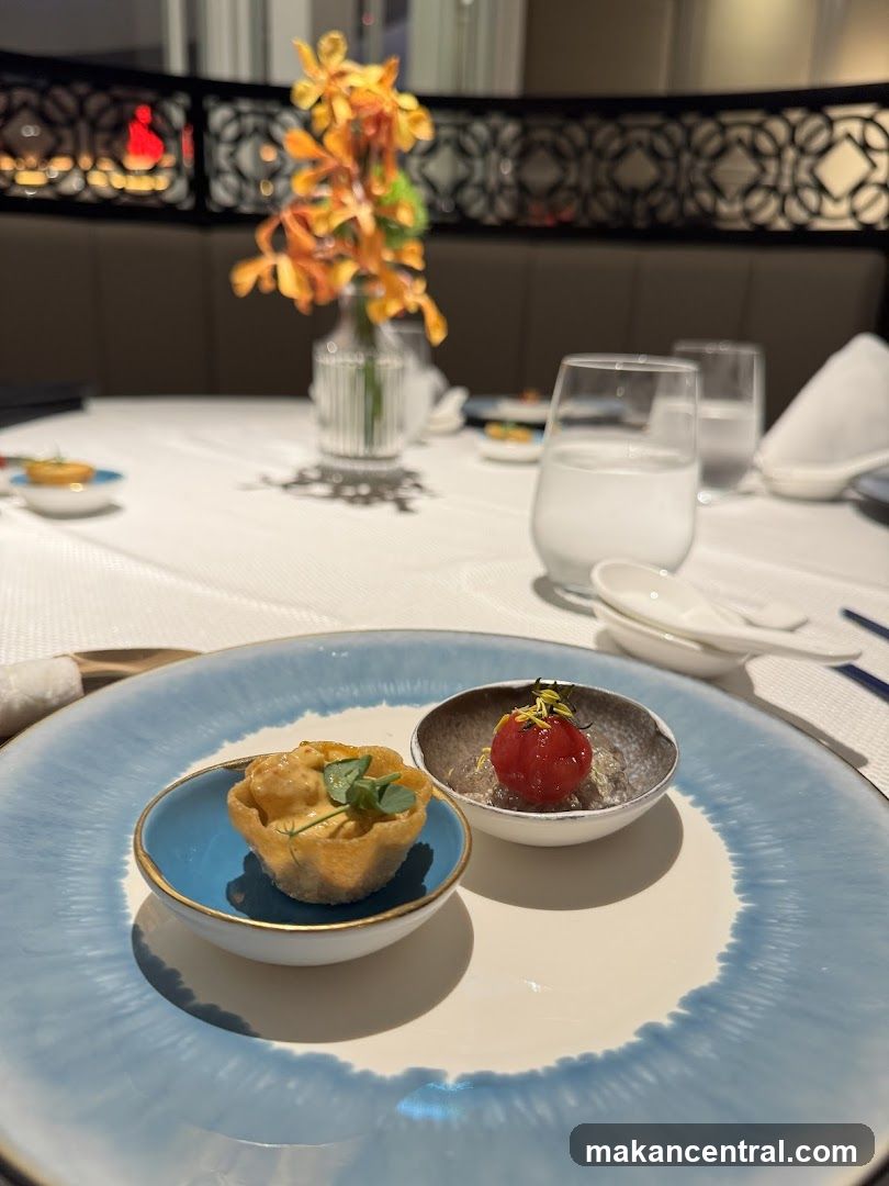 Amuse-bouche on a plate