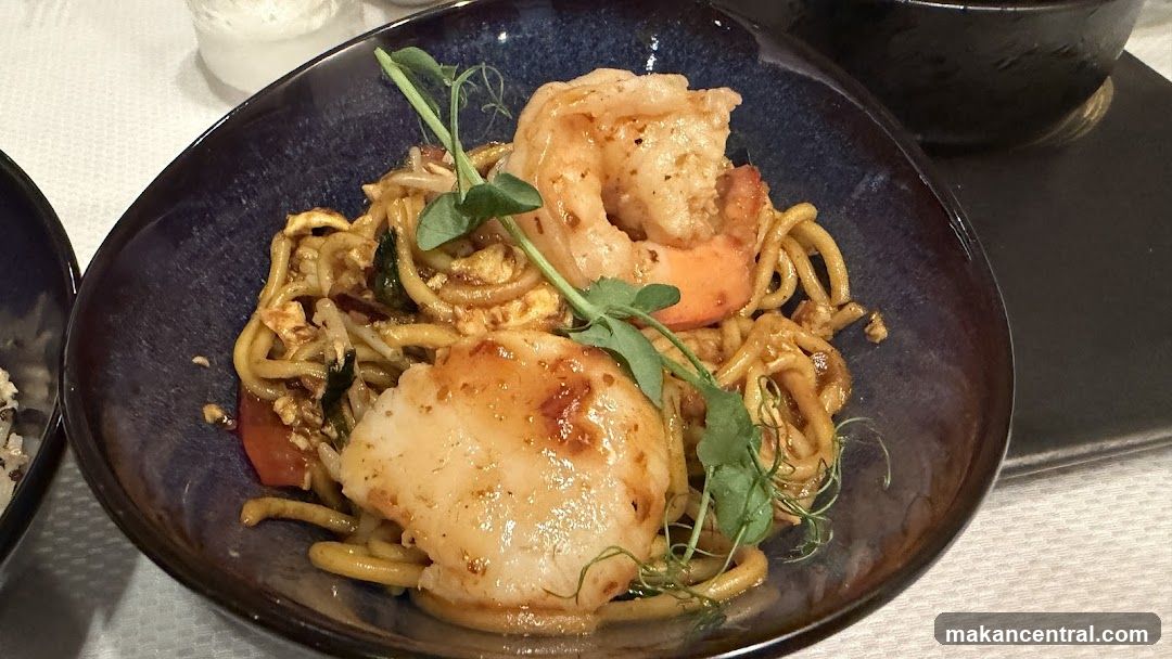 Noodle Dish with Shrimp and Scallops