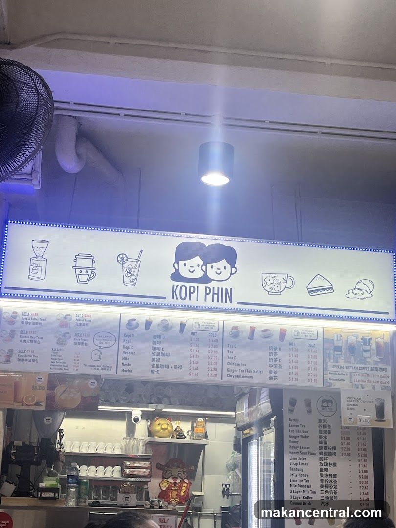 Kopi Phin Menu