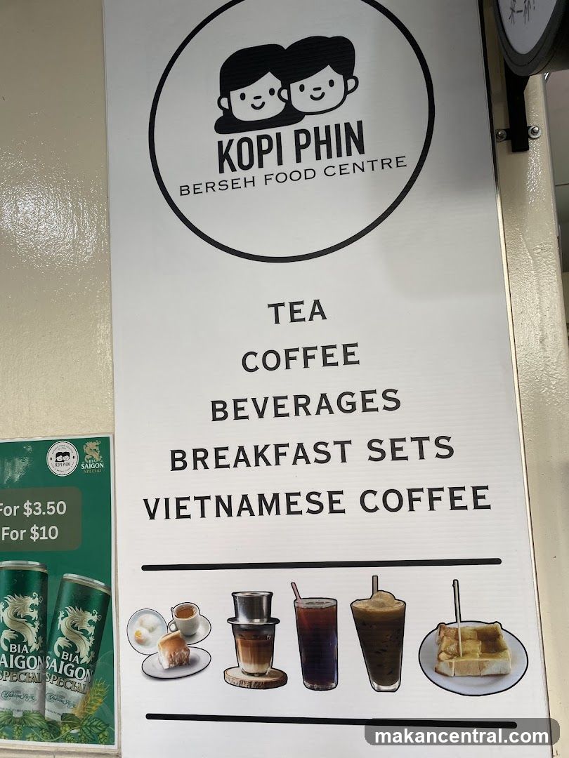 Kopi Phin Menu