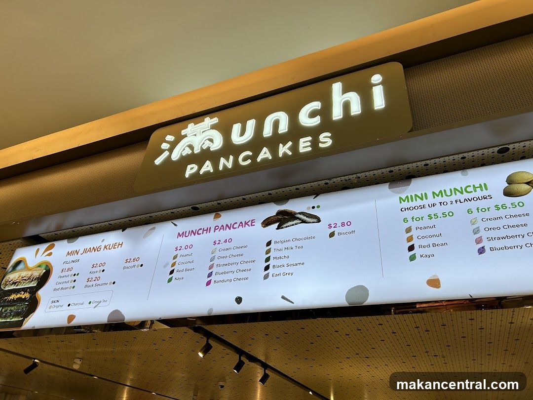 Munchi Pancakes Menu