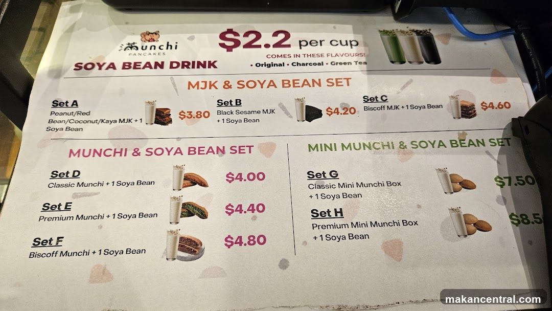 Munchi Pancakes Menu