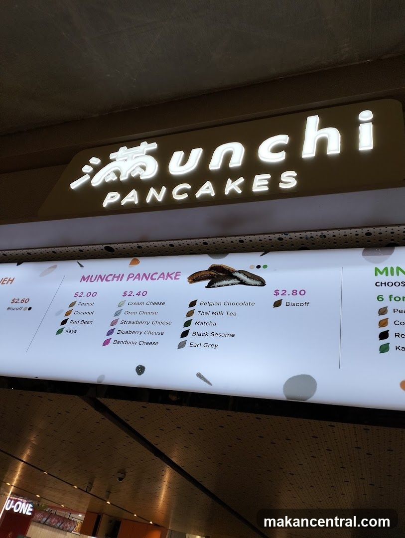 Munchi Pancakes Menu