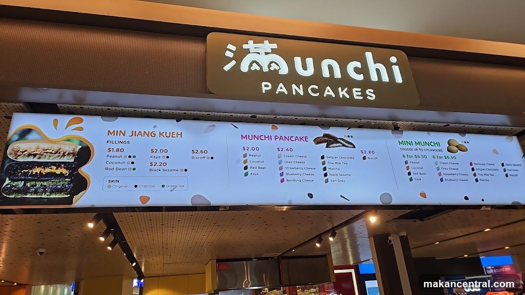 Munchi Pancakes Menu