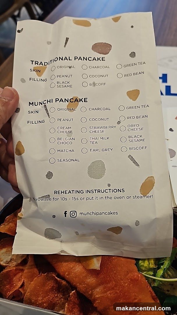 Pancake Menu