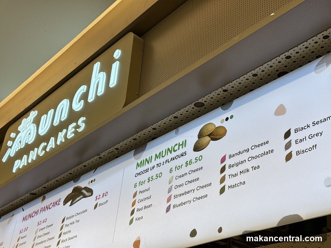 Munchi Pancakes Menu