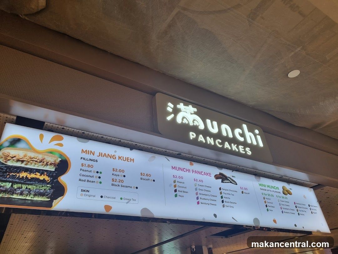 Munchi Pancakes Menu