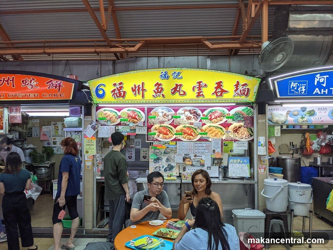 Food Stall with Customers