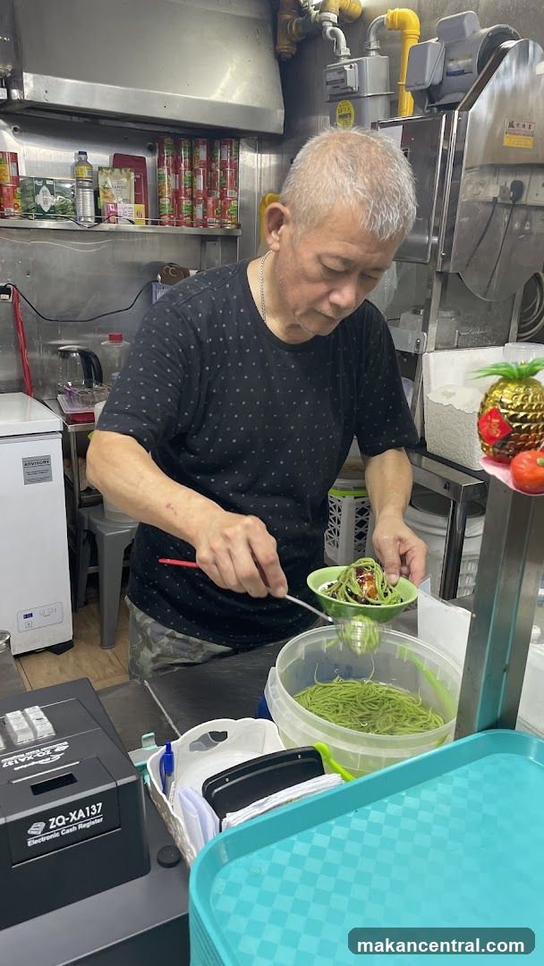 Man preparing food
