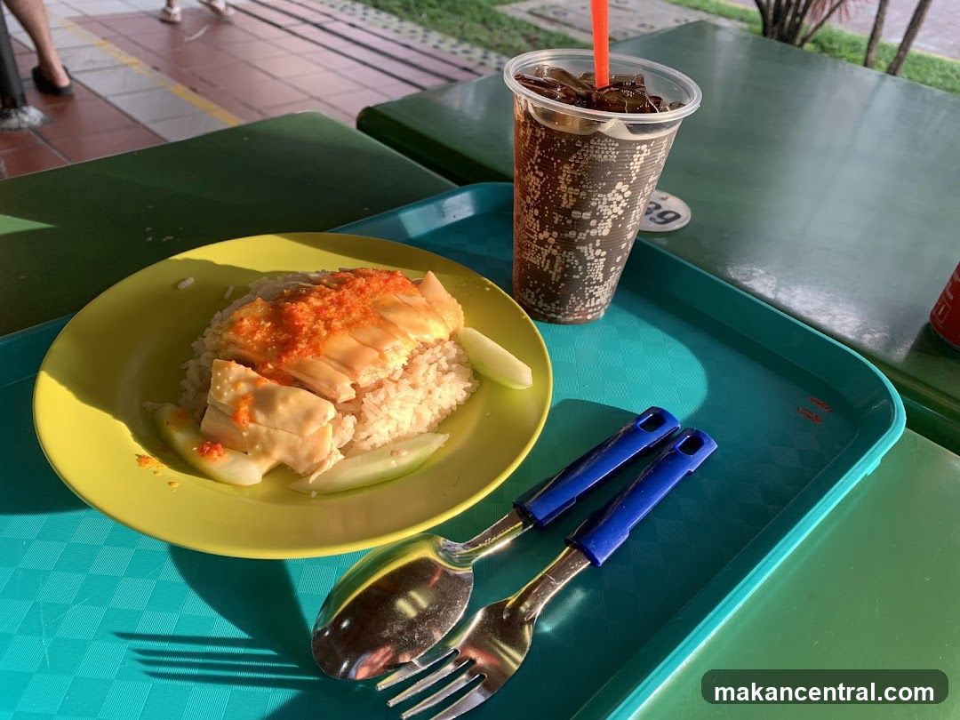 Chicken Rice and Drink