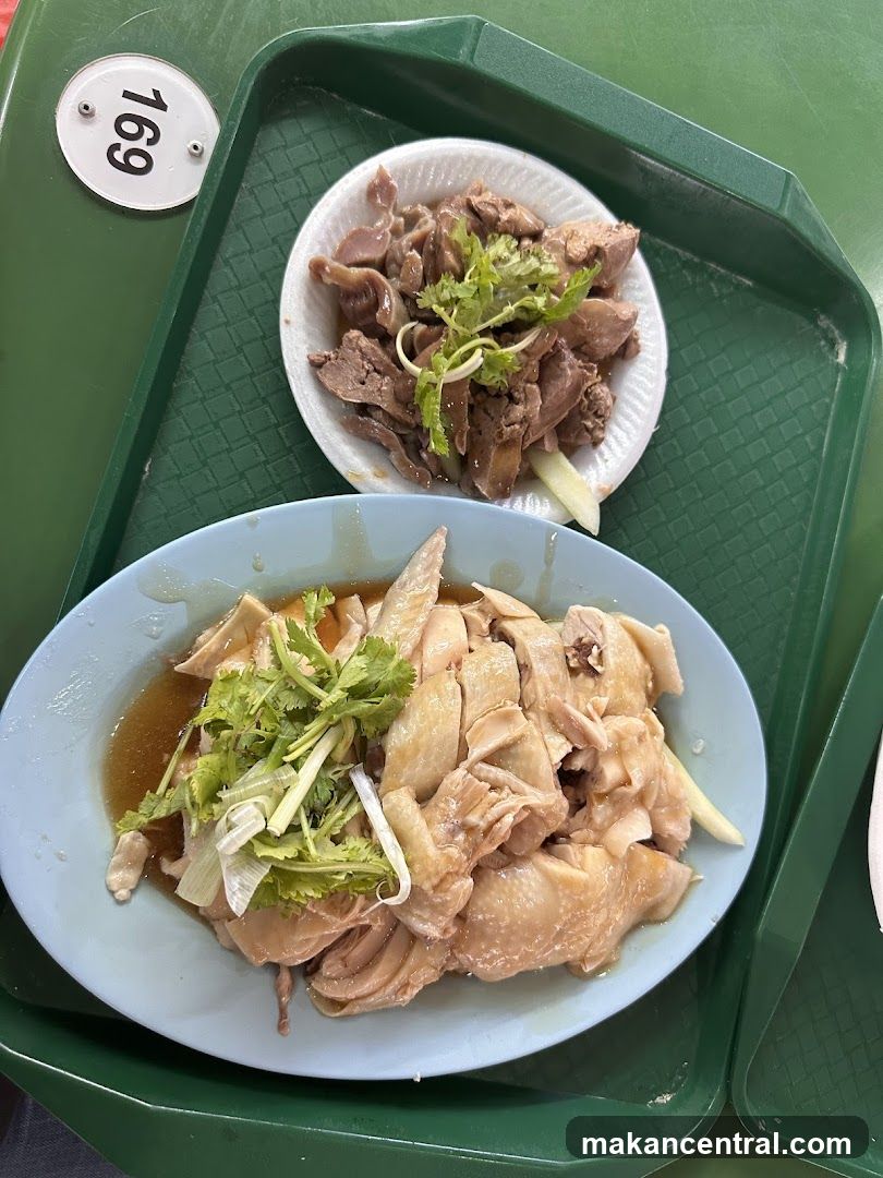 Hainanese Chicken Rice and Innards