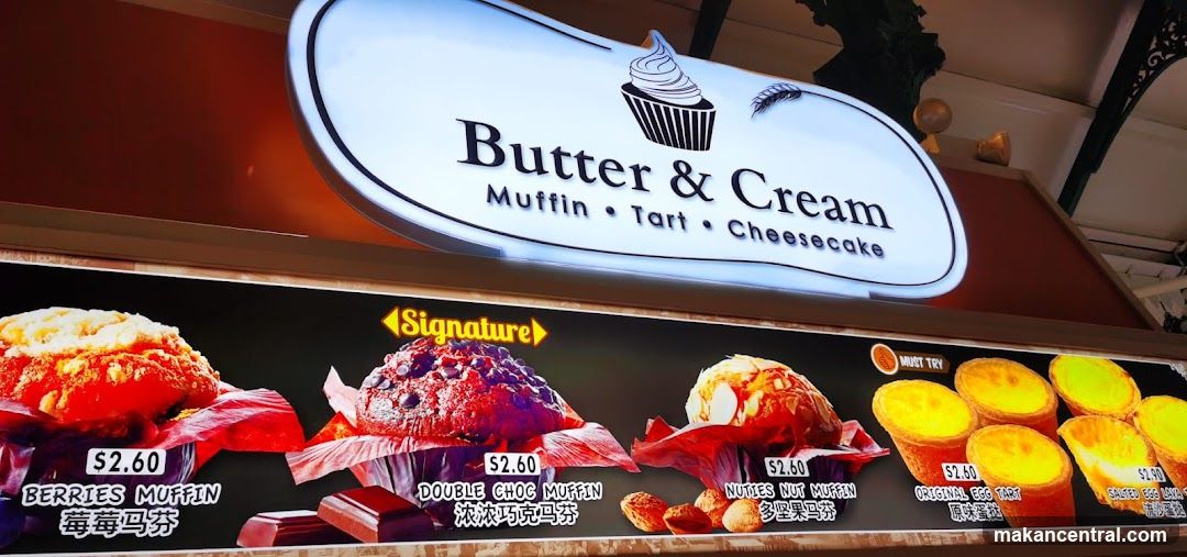 Butter & Cream Menu