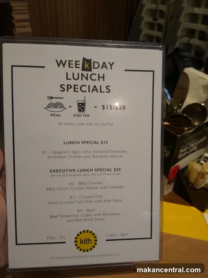Weekday Lunch Specials