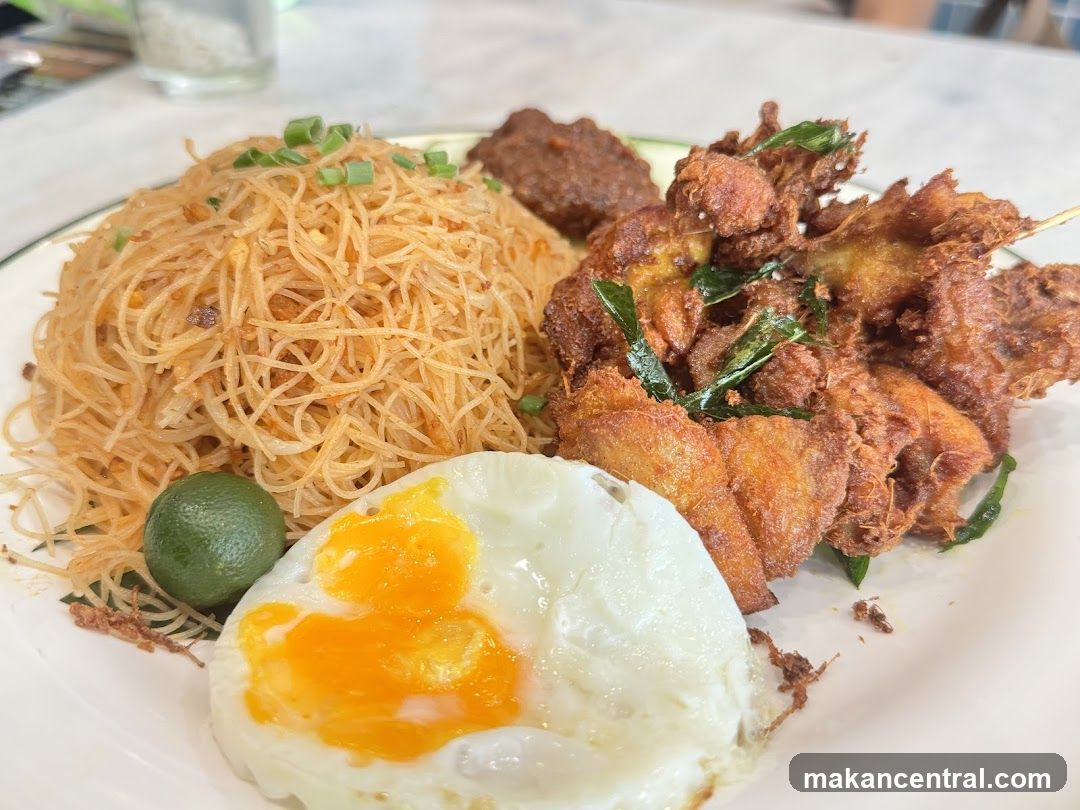 Fried Chicken and Noodles