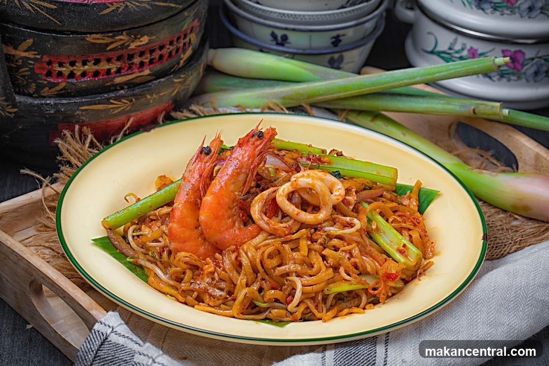 Noodles with Shrimp and Squid