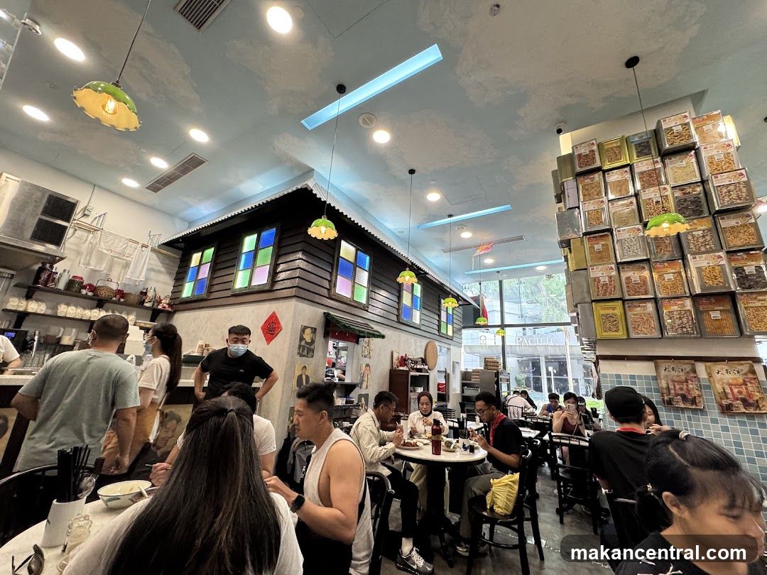 Restaurant Interior with Customers