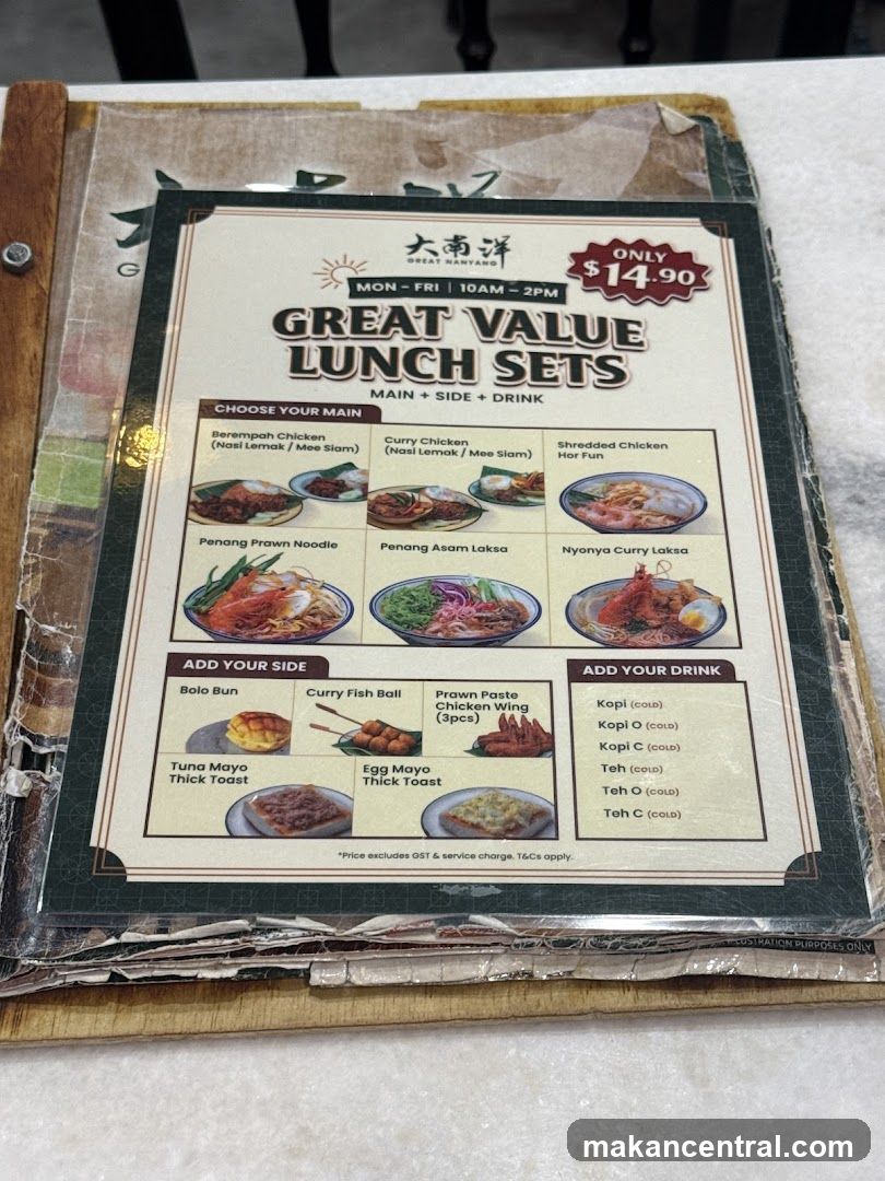 GREAT VALUE LUNCH SETS