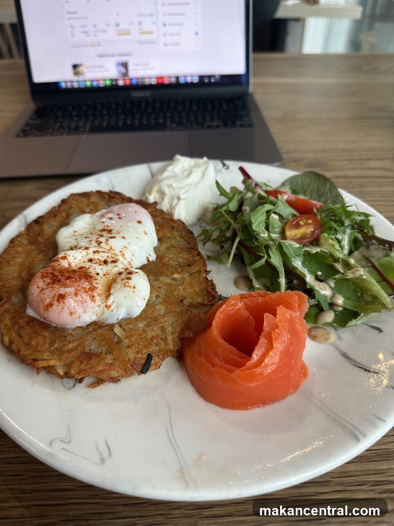 Breakfast Plate with Laptop