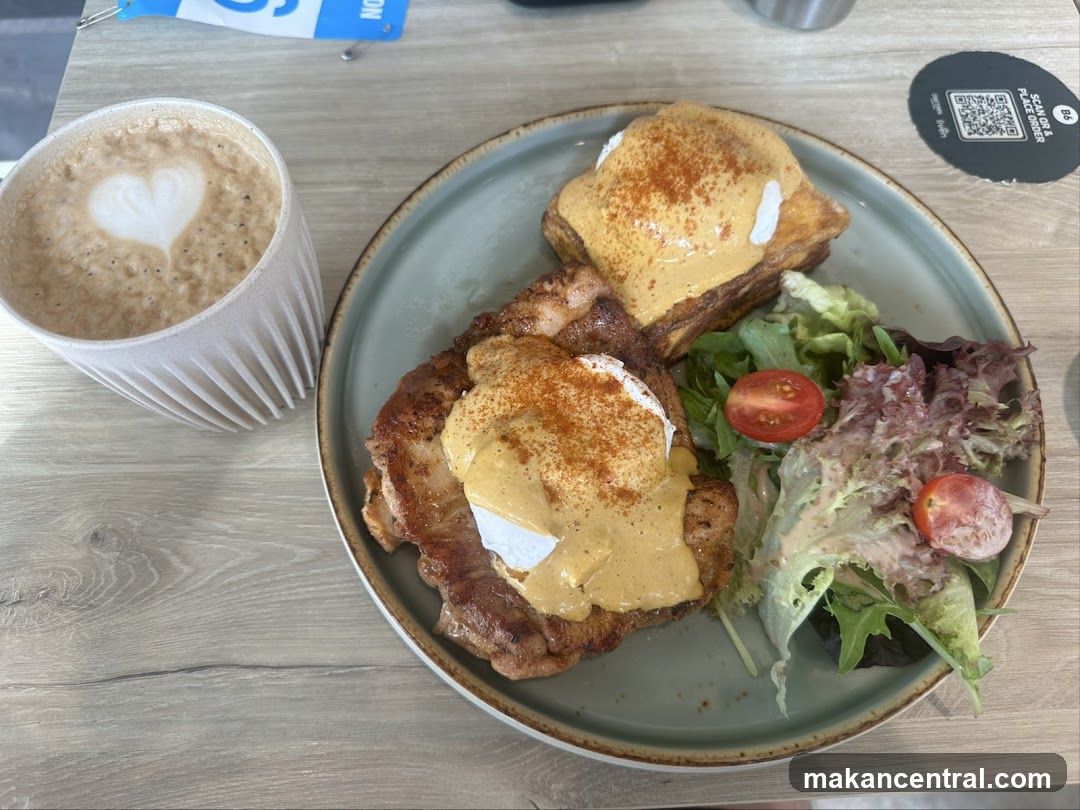 Eggs Benedict with Coffee