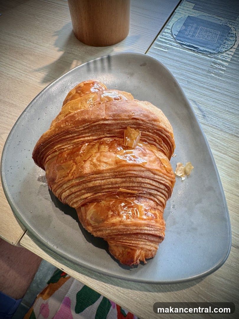 Croissant on a Plate