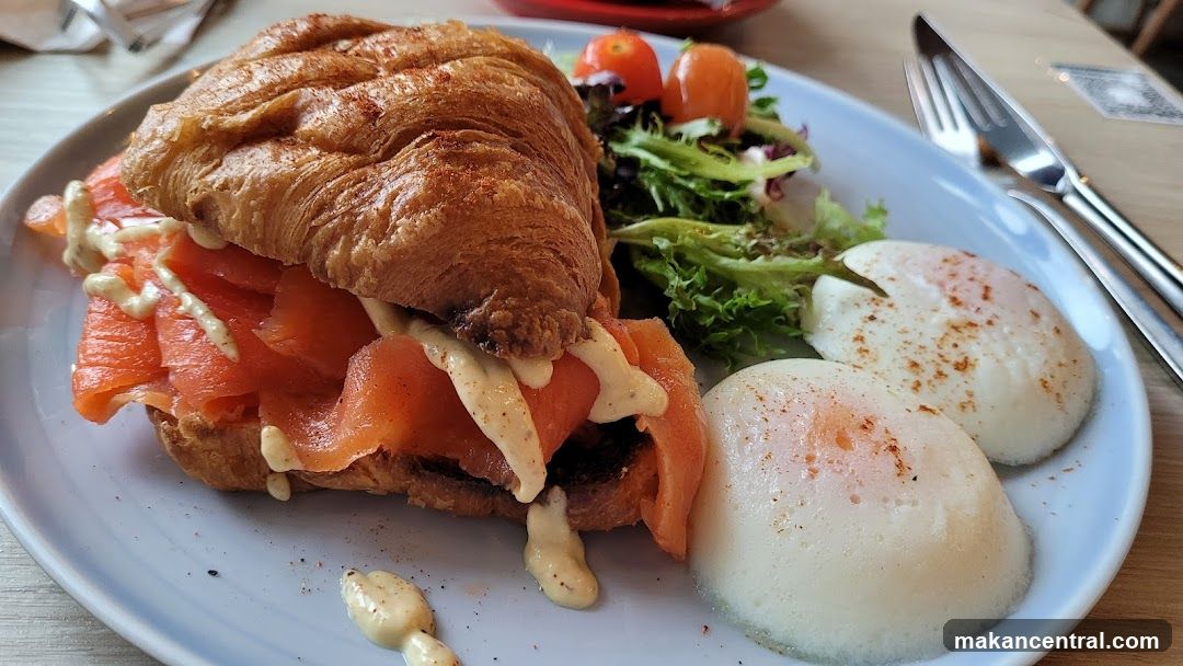 Smoked Salmon Croissant Sandwich
