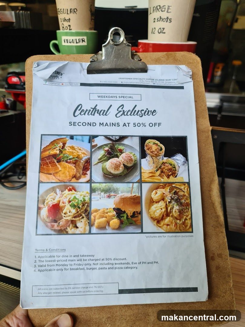 Weekdays Special Menu