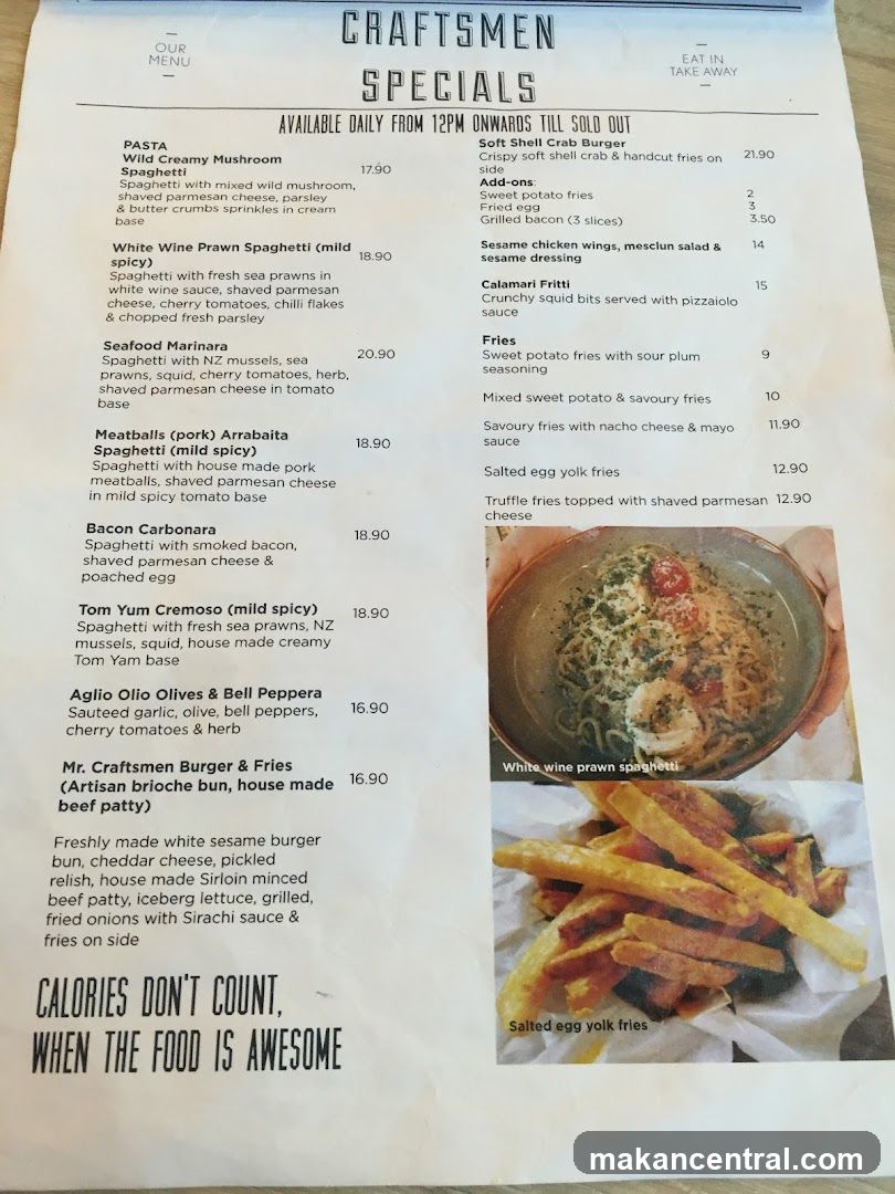 CRAFTSMEN SPECIALS