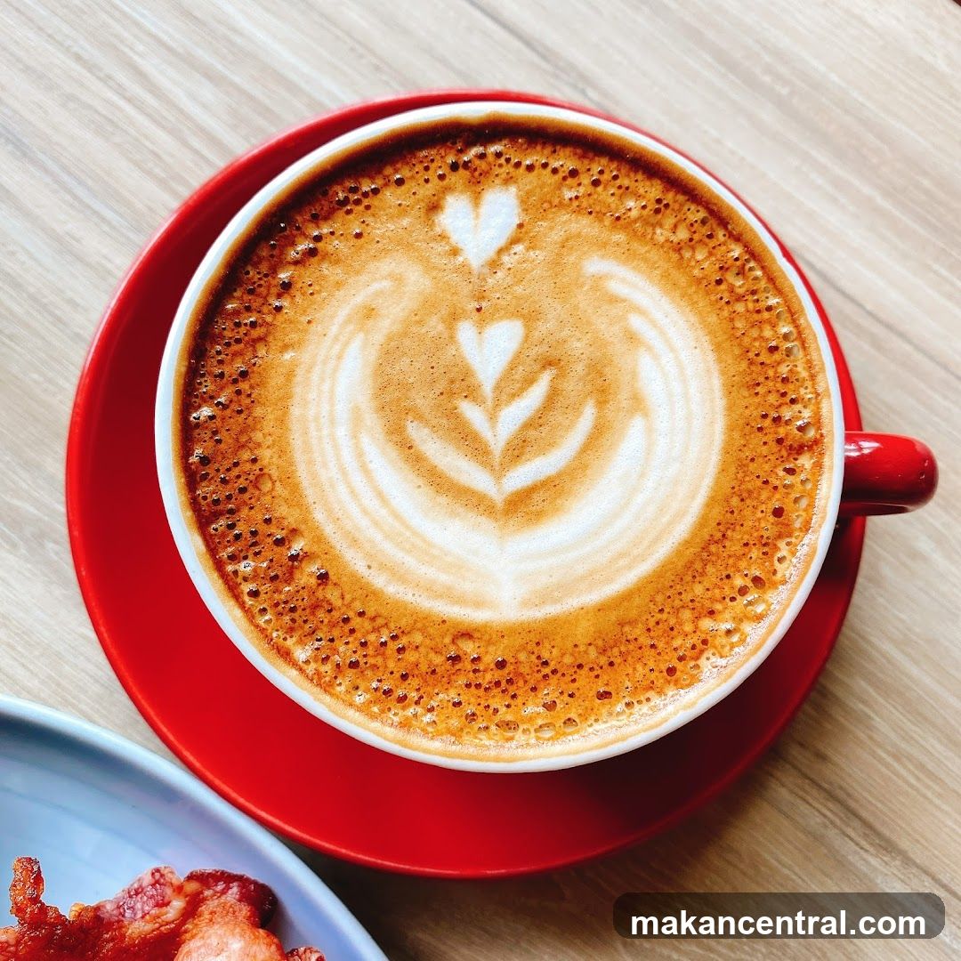Latte with Heart Art