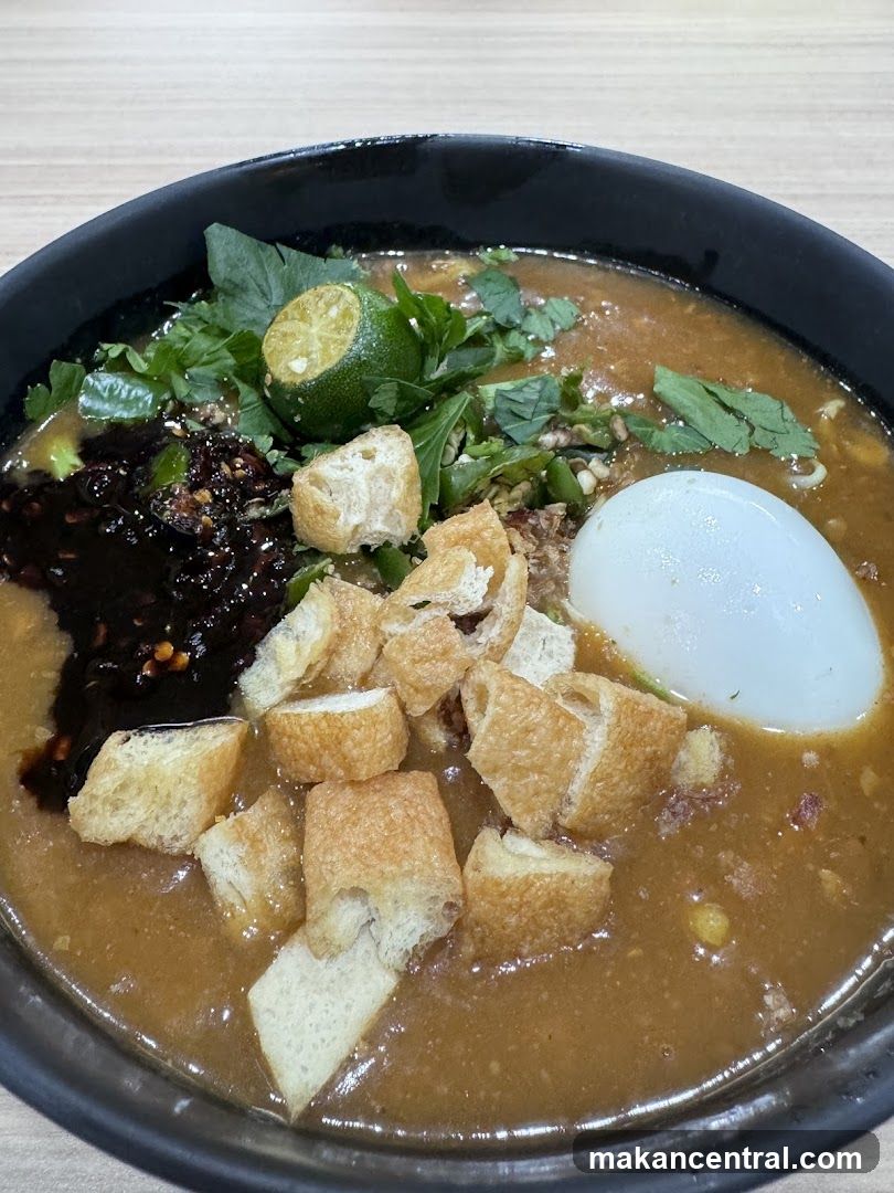 Noodle Soup with Egg and Fried Dough