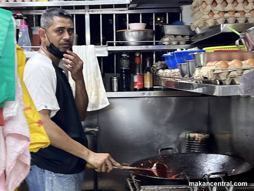 Cook preparing food