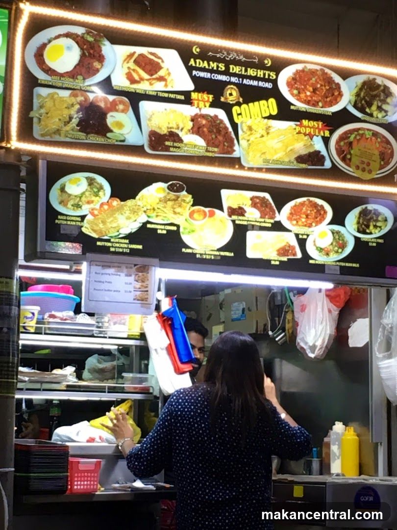 Adam's Delights Menu
