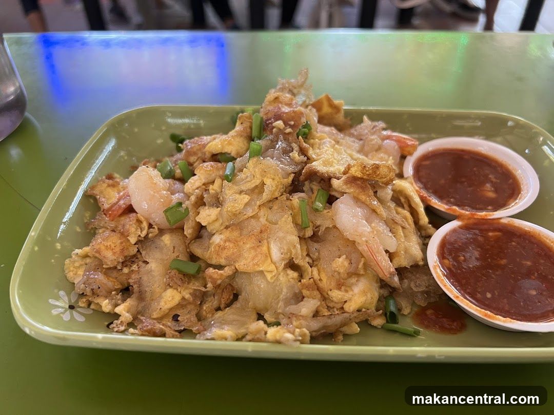 Oyster Omelette with Shrimp