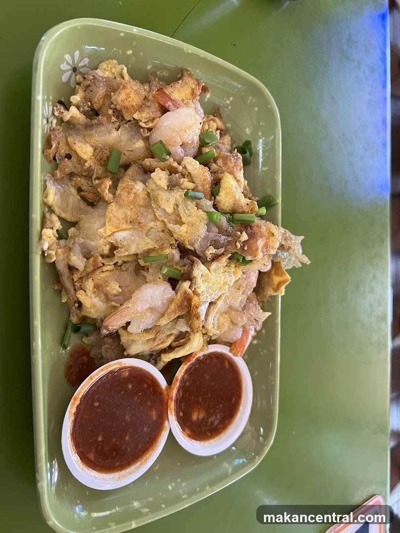 Oyster Omelette with Shrimp