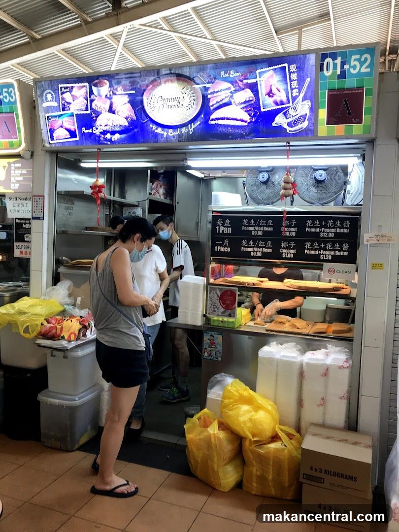Food stall with menu
