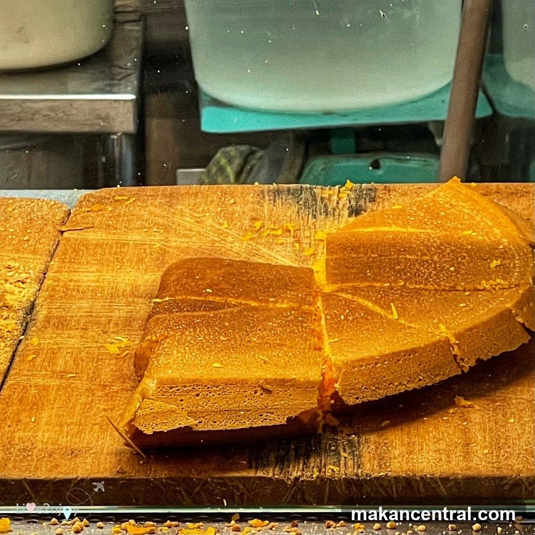 Cut Pancakes on Wooden Board