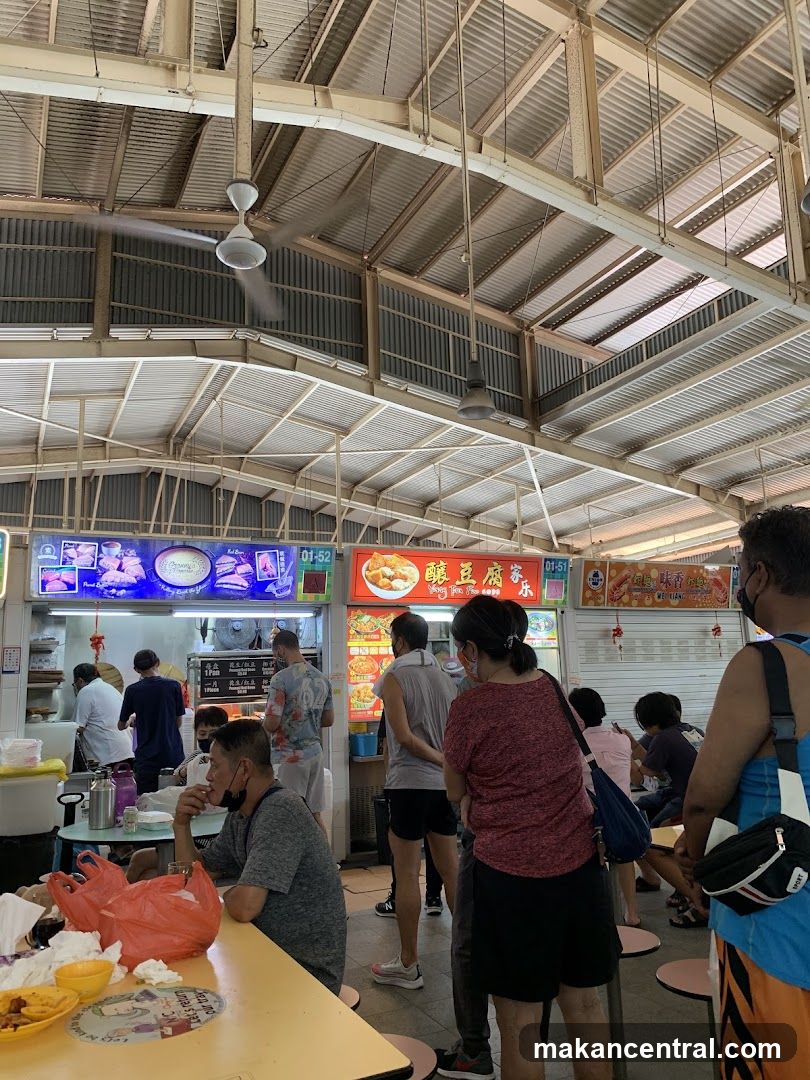 Food stalls in a hawker center