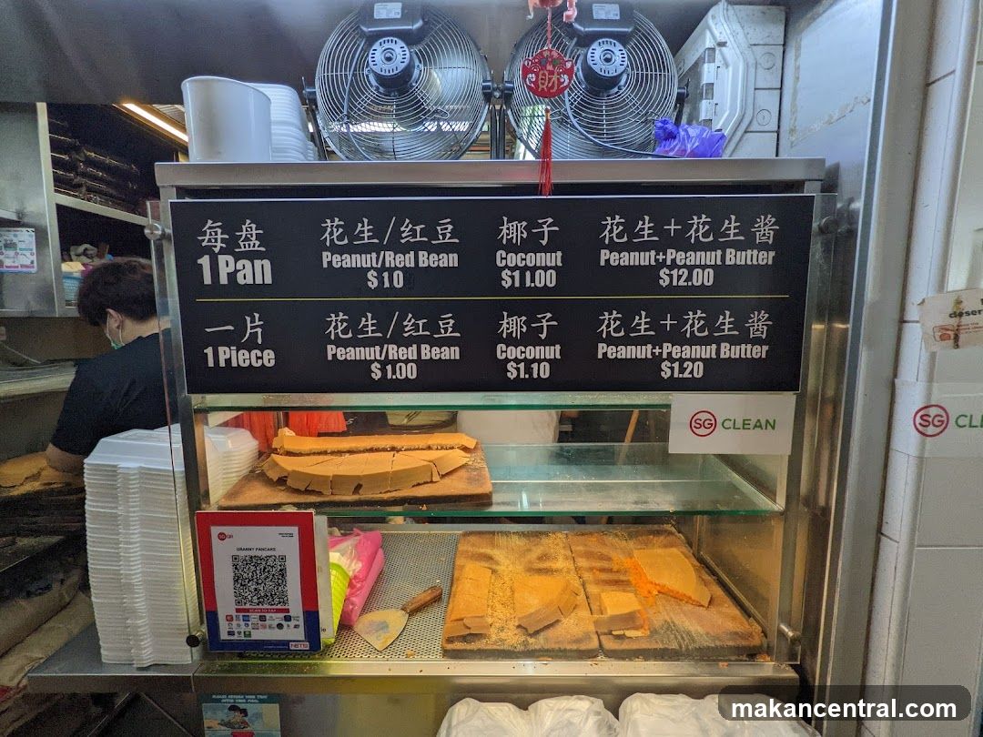 Pancake Stall Menu