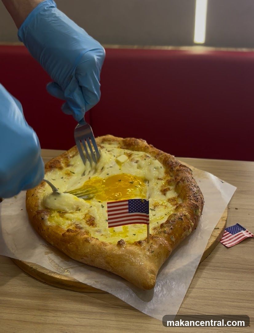 Khachapuri with Egg and Cheese