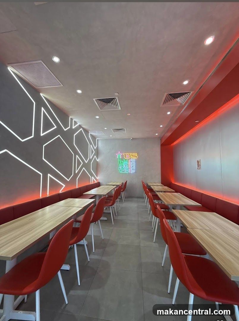 Modern Pizza Restaurant Interior
