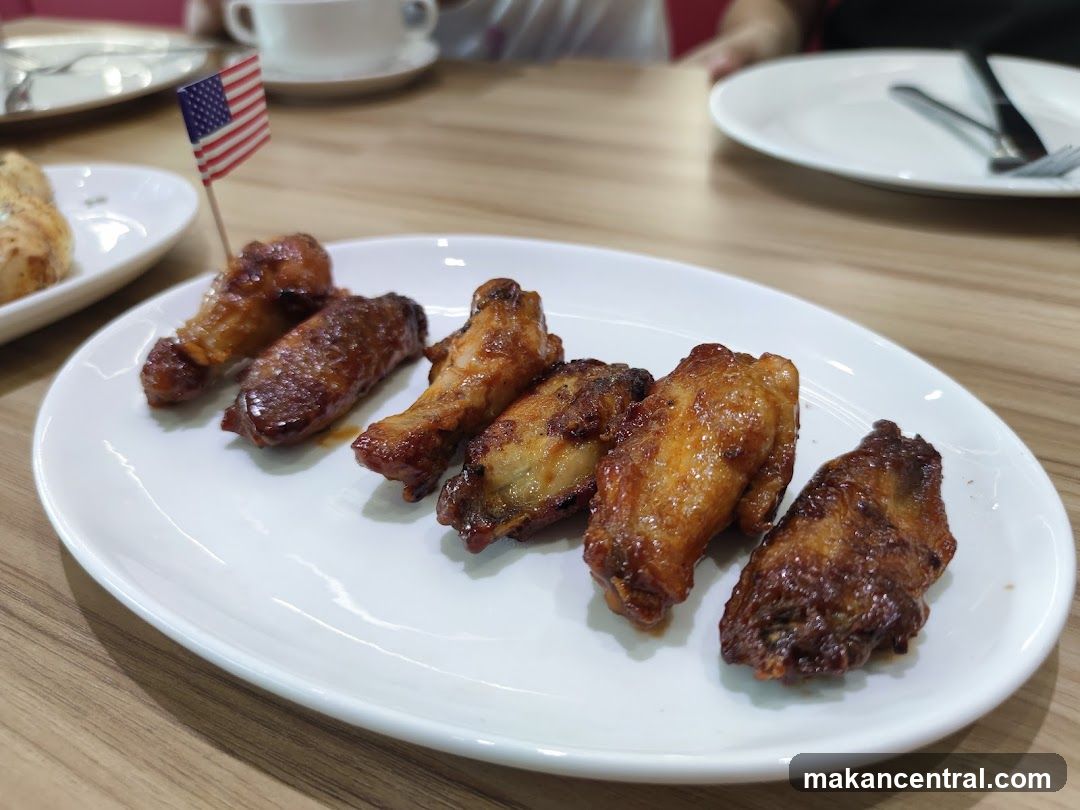 Chicken Wings with American Flag